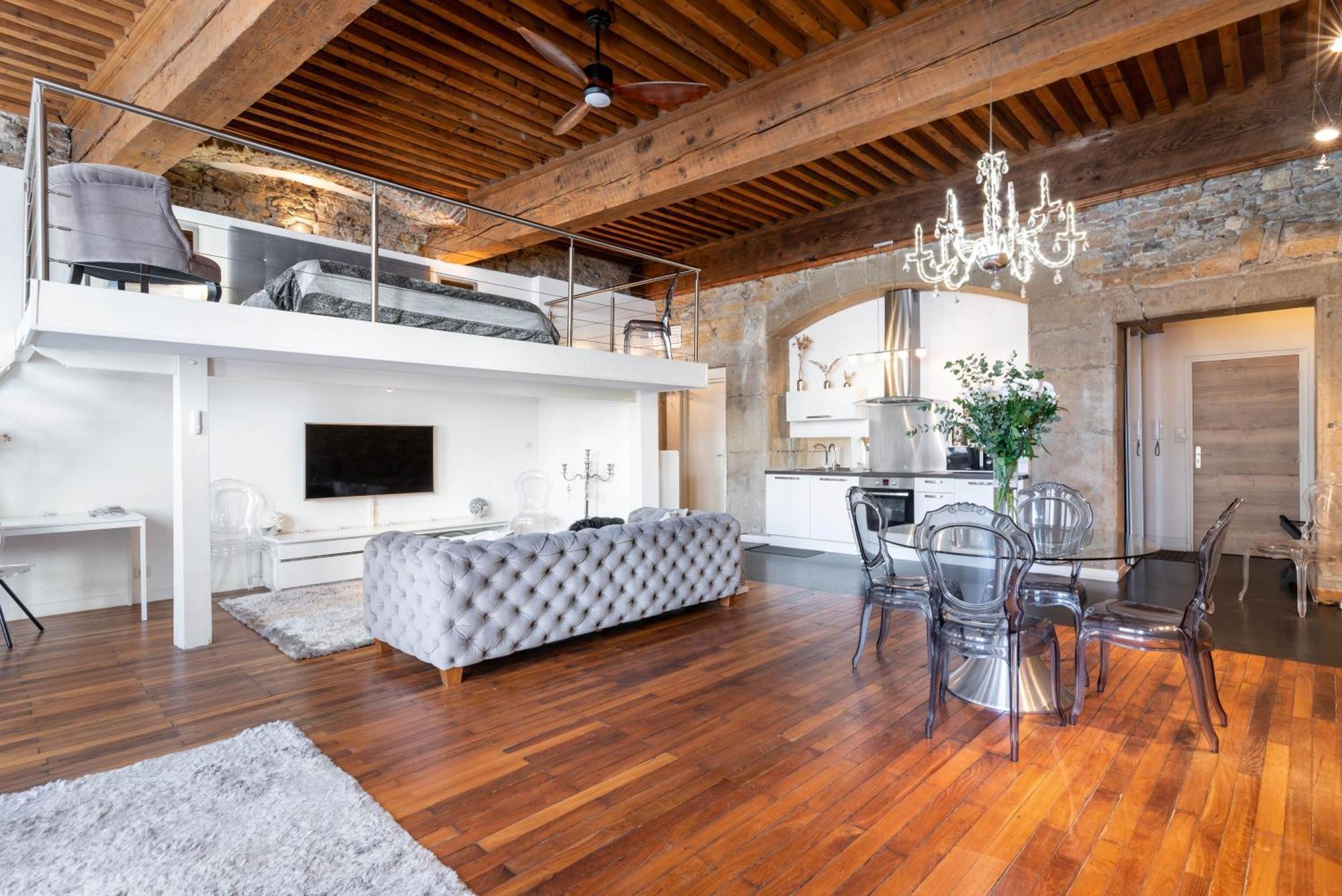Le Carre Merciere , Appartements De Luxe Au Coeur De Lyon, Loft Et Studio Eksteriør billede